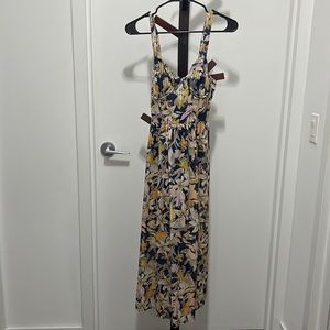 Fun, floral mid length dress